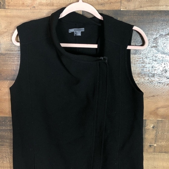 Vince zip up wool vest - Picture 2 of 10